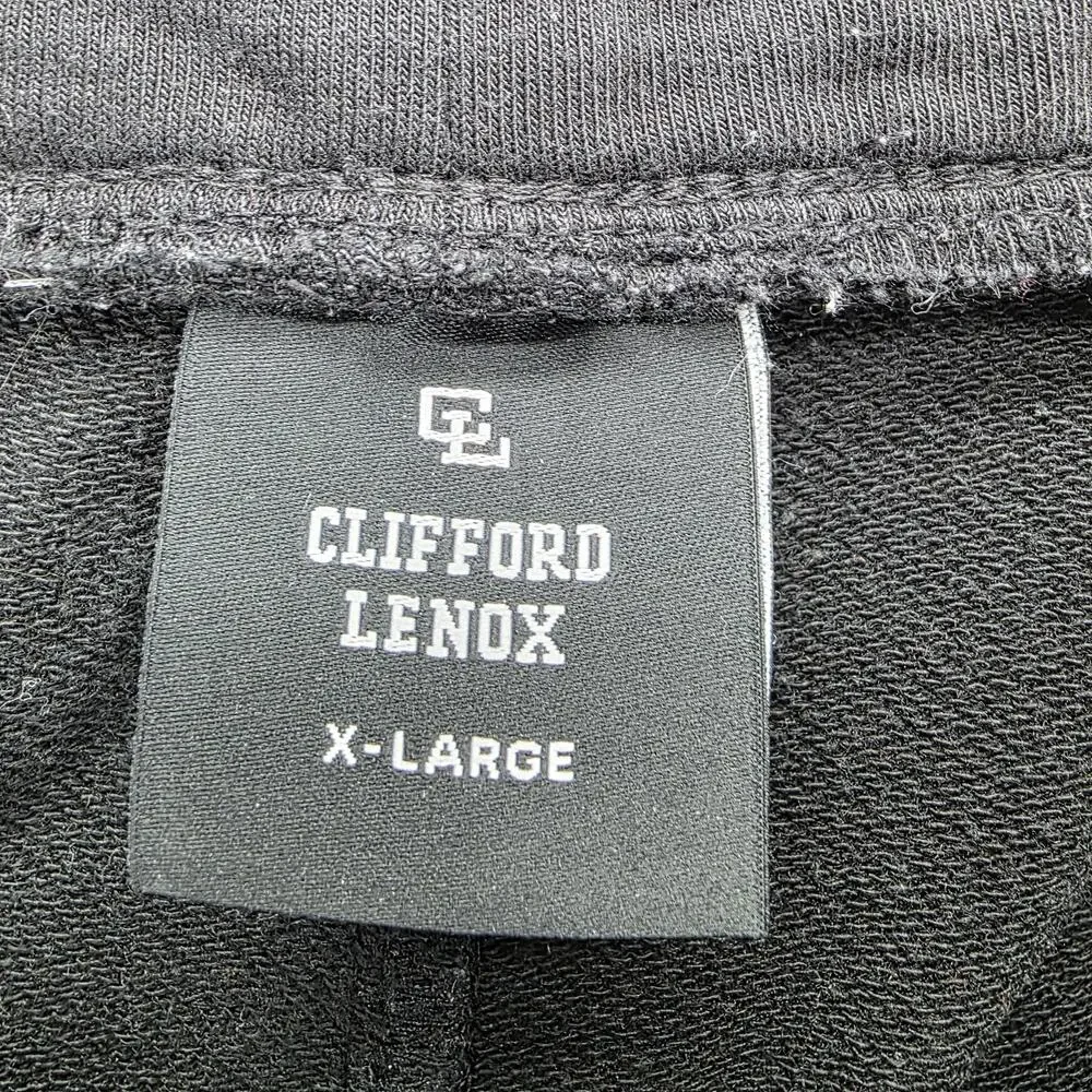 Clifford Lenox Sweat Shorts Mens XL Black Fleece 5 Inseam Pockets Drawstring